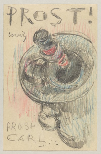 Lovis Corinth 致 Elly Strathmann：明信片，1911 年 5 月 22 日邮戳 作者 洛维斯·科林斯（Lovis Corinth）
