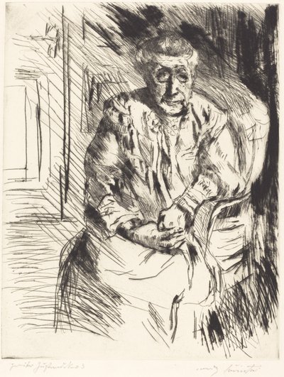 Ma Belle Mere婆婆，1919年。 作者 洛维斯·科林斯（Lovis Corinth）