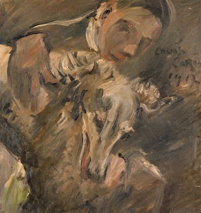 马克斯·迈纳（Max Mainer）与西伯利亚灵狮，1917年 作者 洛维斯·科林斯（Lovis Corinth）