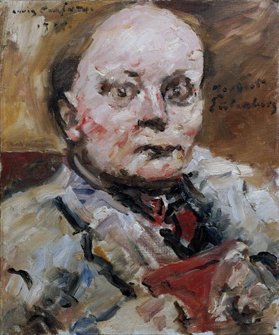 诗人Herbert Eulenberg的肖像，1924年。 作者 洛维斯·科林斯（Lovis Corinth）