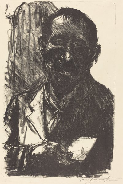Selbstportrait 1919（自画像1919）。 作者 洛维斯·科林斯（Lovis Corinth）