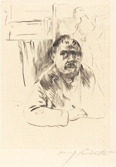 穿毛皮大衣的自画像》，1913年。 作者 洛维斯·科林斯（Lovis Corinth）