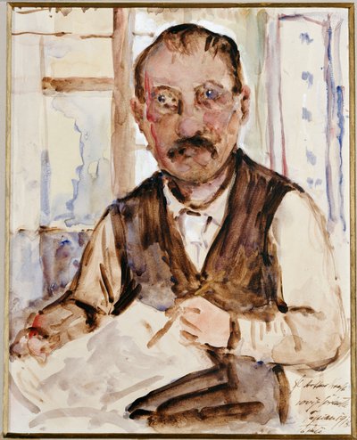 自画像，1918年 作者 洛维斯·科林斯（Lovis Corinth）