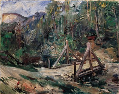 有桥的蒂罗尔风景 作者 洛维斯·科林斯（Lovis Corinth）