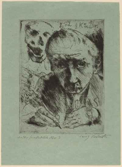 死亡与艺术家 死亡与艺术家，1920-1921。 作者 洛维斯·科林斯（Lovis Corinth）