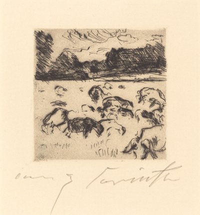 牧羊人(Grazing Sheep) 作者 洛维斯·科林斯（Lovis Corinth）