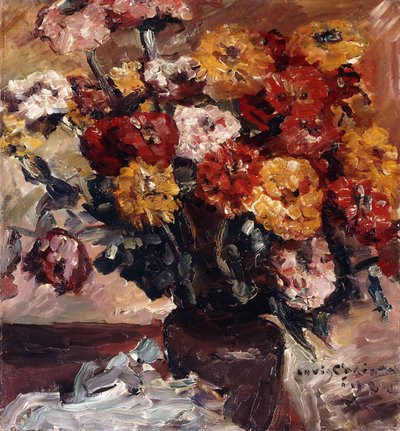 Zinnien， 作者 洛维斯·科林斯（Lovis Corinth）