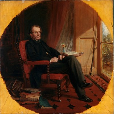 英国作家查尔斯·金斯利 (1819-1875) 的肖像，Lowes Cato Dickinson (1819-1908) 作画，1862 年伦敦，国家肖像画廊 作者 劳斯·卡托·迪金森