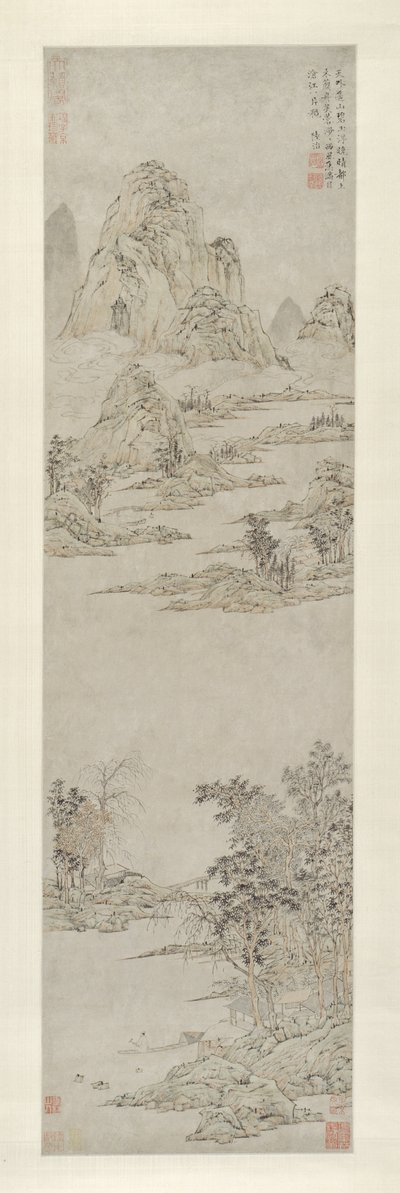 秋日晴空下的舟楫（远山） 作者 鲁智