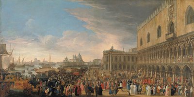 1706 年法国大使进入威尼斯
1706 年 5 月 10 日，亨利-夏尔-阿尔诺-德-蓬蓬纳（Henri-Charles Arnauld de Pomponne，又称蓬蓬纳修道院院长）作为法国大使进入威尼斯的仪式 作者 卢卡·卡莱瓦里