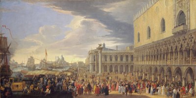 1707-10年，曼彻斯特伯爵抵达威尼斯 作者 卢卡·卡列瓦里斯（Luca Carlevaris）