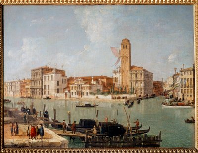 威尼斯大运河 Luca Carnevaris (1663-1730) 绘画 18 世纪 兰斯，美术博物馆 作者 卢卡·卡列瓦里斯（Luca Carlevaris）