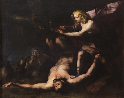 阿波罗和马西亚斯，约1660年。 作者 卢卡·乔丹奴（Luca Giordano）