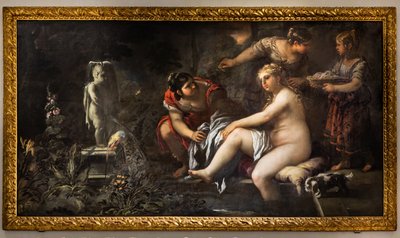 芭丝谢芭，十六世纪下半叶（布面油画） 作者 卢卡·乔丹奴（Luca Giordano）
