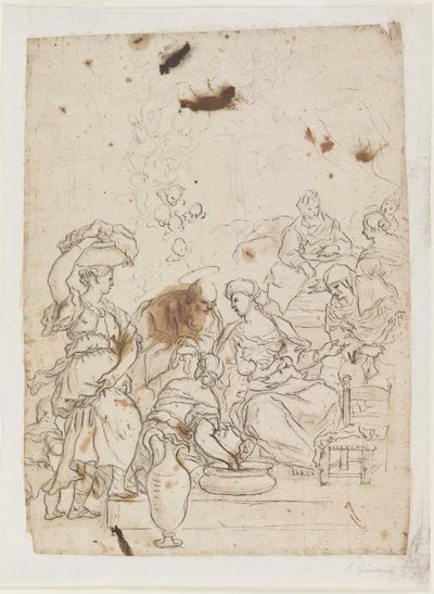 圣母诞生 作者 卢卡·乔丹奴（Luca Giordano）