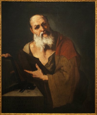 Plato (424-348 BC). Painting by Luca Giordano (1634-1705), oil on canvas 作者 卢卡·乔丹奴（Luca Giordano）