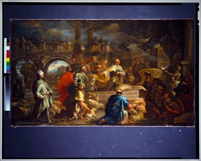 所罗门献祭（帆布） 作者 卢卡·乔丹奴（Luca Giordano）