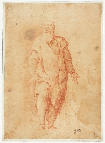 站立的大胡子 作者 卢卡·乔丹奴（Luca Giordano）