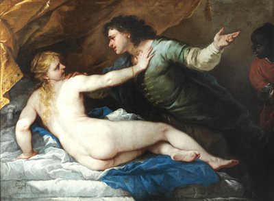 塔基纽斯和卢克丽霞，1663年。 作者 卢卡·乔丹奴（Luca Giordano）