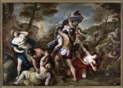 绑架萨宾人》（布面油画 作者 卢卡·乔丹奴（Luca Giordano）