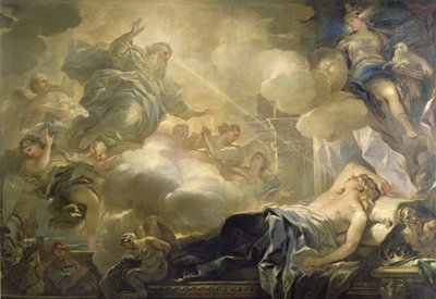 所罗门之梦，c.1693 作者 卢卡·乔丹奴（Luca Giordano）