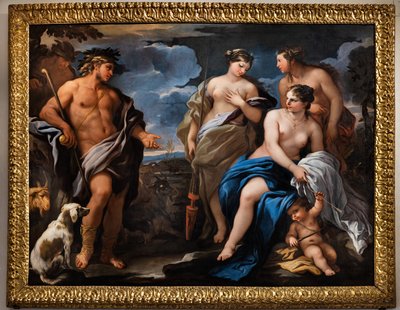 巴黎的审判，十七世纪下半叶（布面油画） 作者 卢卡·乔丹奴（Luca Giordano）