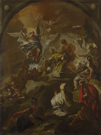 圣亚努阿留斯的殉难》，约1690年。 作者 卢卡·乔丹奴（Luca Giordano）
