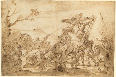举起的十字架 作者 卢卡·乔丹奴（Luca Giordano）