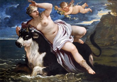 欧罗巴的强奸。 作者 卢卡·乔丹奴（Luca Giordano）