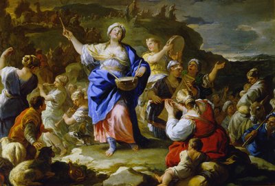 先知米里亚姆之歌，1687年 作者 卢卡·乔丹奴（Luca Giordano）