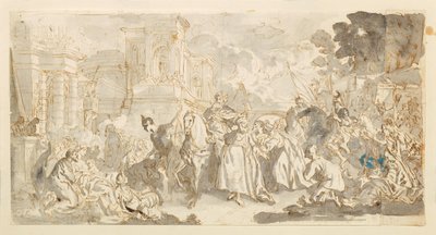 摩德凯的诱惑（？） 作者 卢卡·乔丹奴（Luca Giordano）