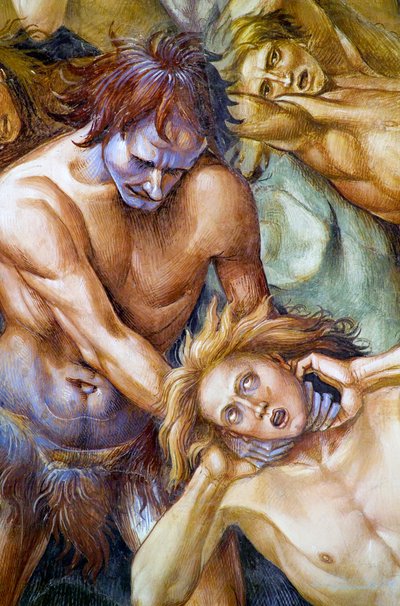 《最后的审判》壁画中的《地狱里该死》 作者 卢卡·西诺雷利（Luca Signorelli）