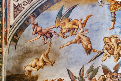 下地狱，与魔鬼和被诅咒的人同流合污 作者 卢卡·西诺雷利（Luca Signorelli）