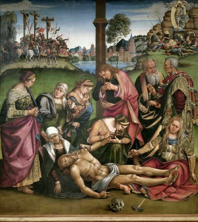 对死去的基督的哀叹，1502年。 作者 卢卡·西诺雷利（Luca Signorelli）