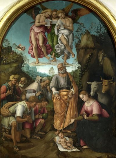 牧羊人的崇拜》，1521年。 作者 卢卡·西诺雷利（Luca Signorelli）