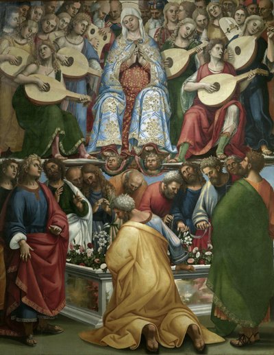 圣母玛利亚的升天，1519-1520。 作者 卢卡·西诺雷利（Luca Signorelli）