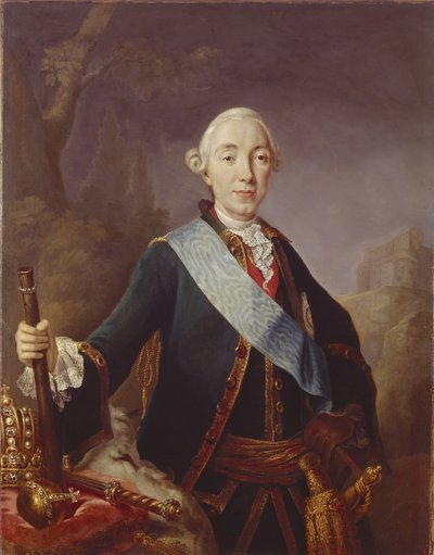 俄罗斯沙皇彼得三世的画像1728-1762、1761 作者 Lucas Conrad Pfandzelt