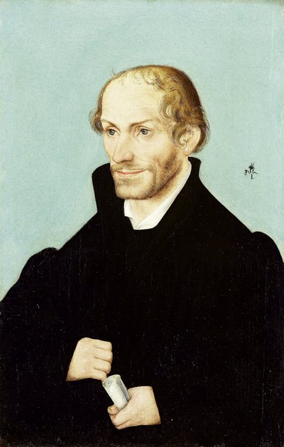 宗教改革领袖菲利普-梅兰希顿 作者 Lucas Cranach (I) (车间)
