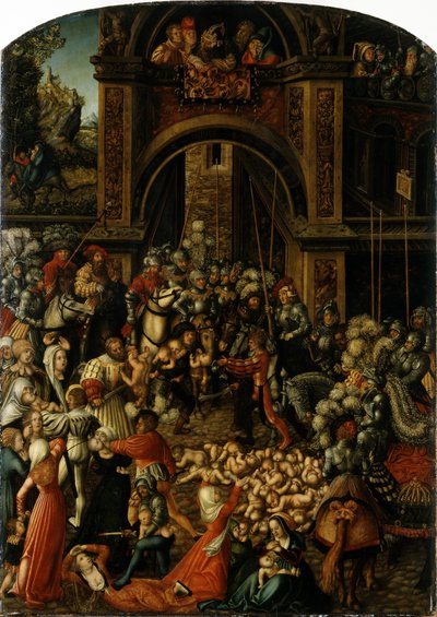 德语：Bethlehemitischer Kindermort 无辜者的屠杀 作者 卢卡斯·克拉纳赫