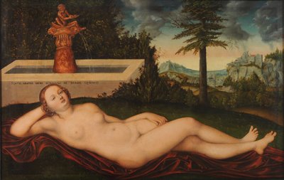 德语  Quellnymphe am Brunnen 喷泉边的仙女 作者 卢卡斯·克拉纳赫
