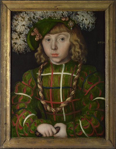 约翰·弗雷德里克一世（John Frederick I），萨克森州的选举人1503-1554，1509 作者 卢卡斯·克拉纳赫