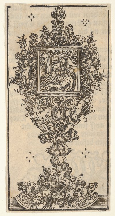 怀特伯格（Wittenberg Reliquaries）大系列的圣母怜子图，1509年。 作者 卢卡斯·克拉纳赫