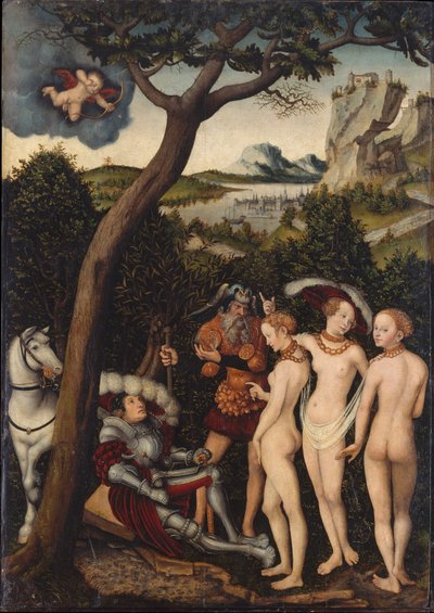 巴黎审判 作者 Lucas Cranach the Elder