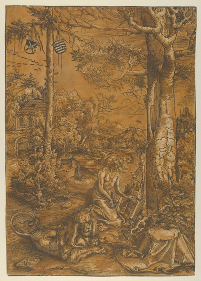 圣杰罗姆的忏悔》，1509年。 作者 卢卡斯·克拉纳赫