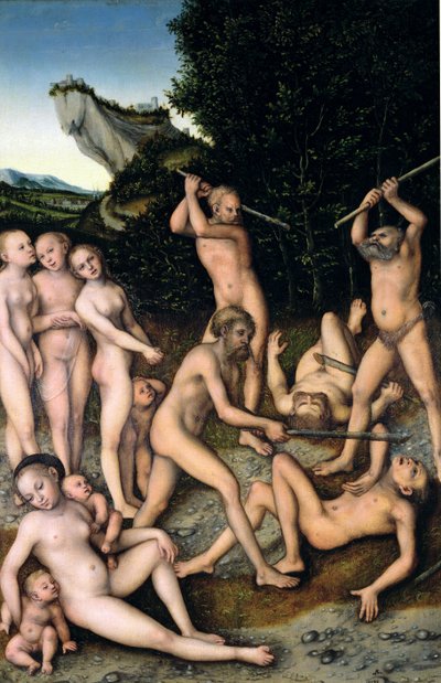 1535年的SI Age年龄或嫉妒的影响 作者 Lucas Cranach the Elder