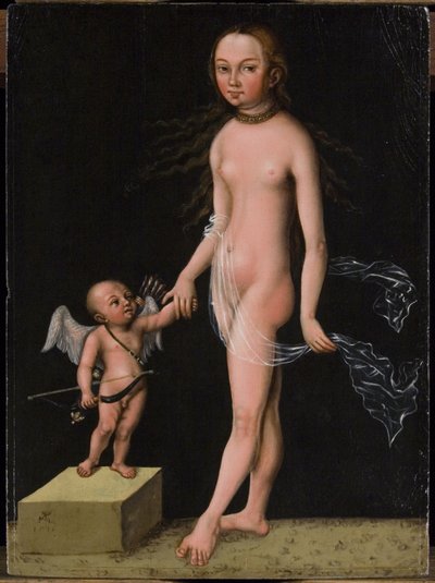金星和丘比特 作者 Lucas Cranach the Elder