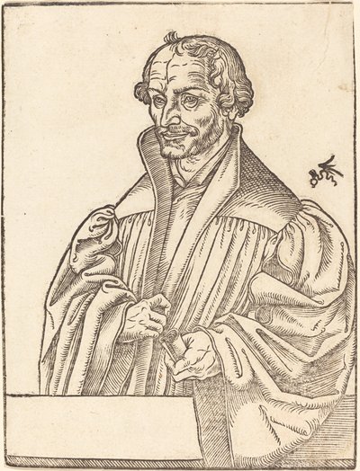 菲利普-梅兰希顿，左半身，站在胸墙后 作者 卢卡斯·克拉纳赫（Lucas Cranach）