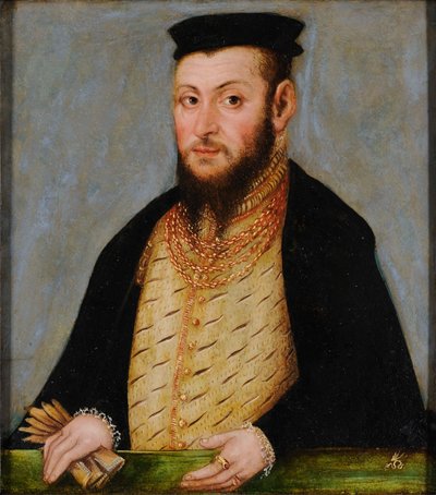 波兰文：Zygmunta Augusta（1520-1572 年）肖像，króla Polski Sigismund II Augustus。 作者 卢卡斯·克拉纳赫（Lucas Cranach）