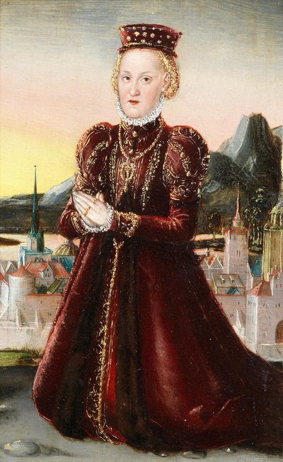 阿格尼丝-格拉芬-冯-巴尔比公主肖像 作者 卢卡斯·克拉纳赫（Lucas Cranach）