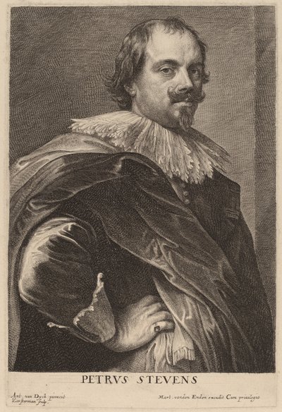 佩特鲁斯-史蒂文斯 作者 Lucas Emil Vorsterman after Sir Anthony van Dyck